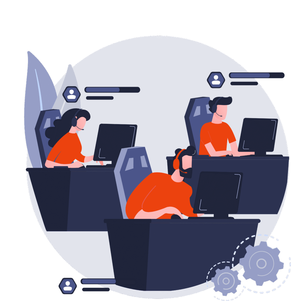 ilustracja przedstawiająca ekipę Devology outsourcing IT