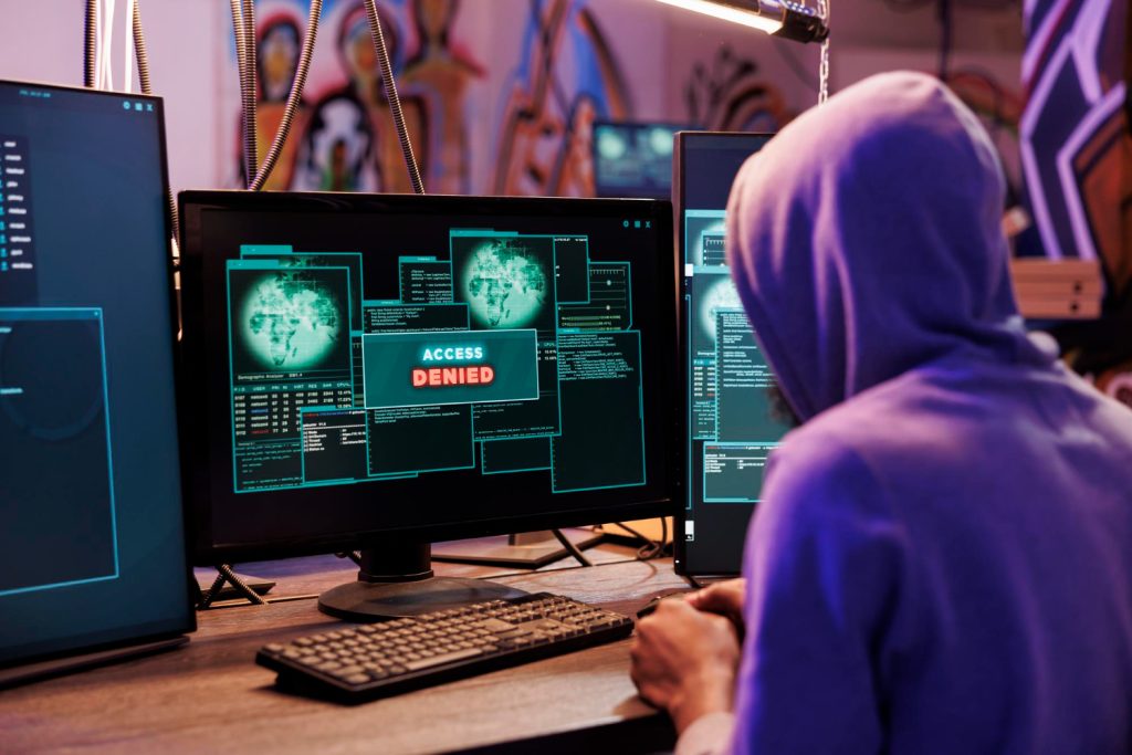 wizualne przedstawienie ataku ransomware
